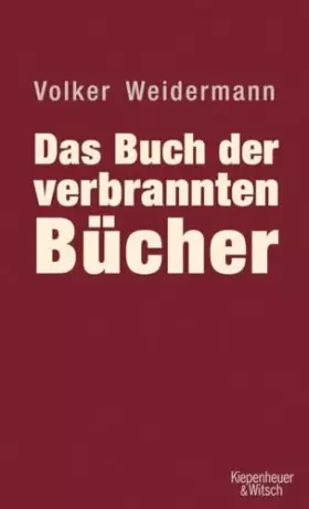 Couverture du produit · Das Buch der verbrannten Bücher