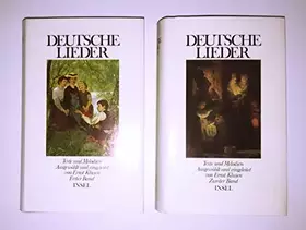Couverture du produit · Deutsche Lieder 2 Bände (Livre en allemand)