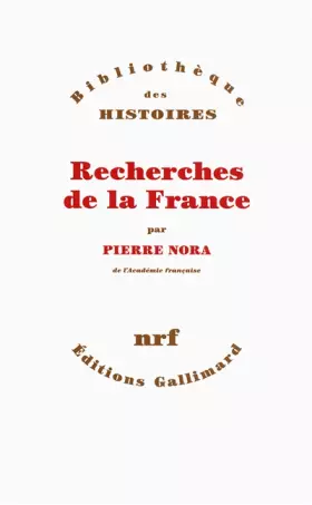 Couverture du produit · Recherches de la France