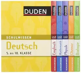 Couverture du produit · Duden Schulwissen 5. bis 10. Klasse (6 Bände): Alle wichtigen Unterrichtsinhalte – kompakt und übersichtlich (Basiswissen Schul