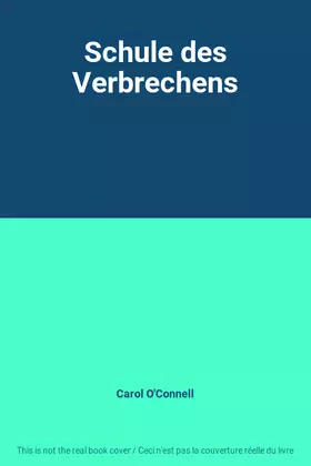 Couverture du produit · Schule des Verbrechens