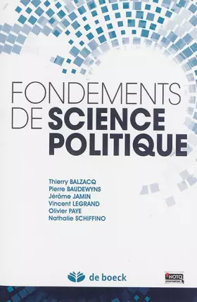 Couverture du produit · Fondements de science politique