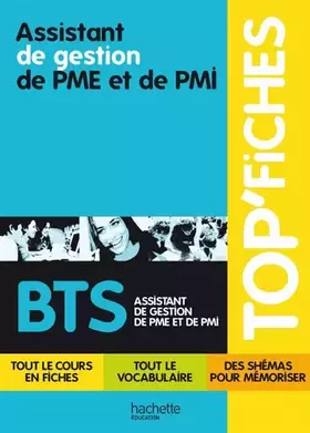 Couverture du produit · TOP'Fiches - Assistant de gestion de PME et de PMI, BTS Assistant de gestion de PME et de PMI
