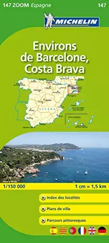 Couverture du produit · Carte ZOOM Environs de Barcelone, Costa Brava