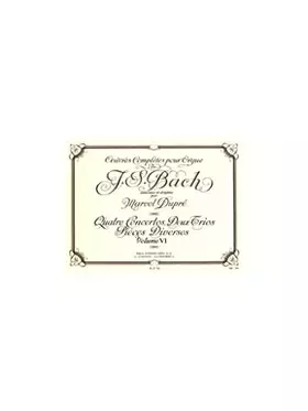 Couverture du produit · OEUVRES COMPLETES POUR ORGUE VOL 06/4 CONCERTOS/2 TRIOS/PIECES DIVERSES/ORGUE
