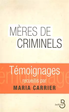 Couverture du produit · Mères de criminels