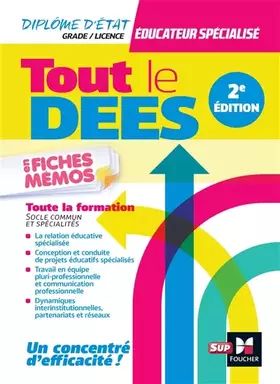 Couverture du produit · Tout le DEES en fiches mémos - Diplôme d'état Educateur spécialisé - 2e édition - Révision