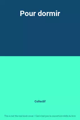 Couverture du produit · Pour dormir