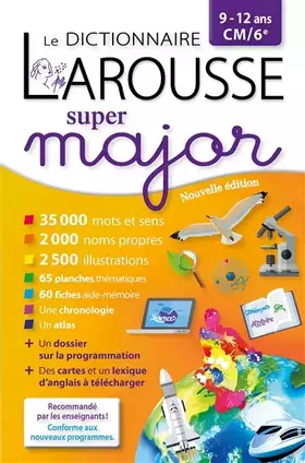 Couverture du produit · Larousse dictionnaire Super major 9/12 ans