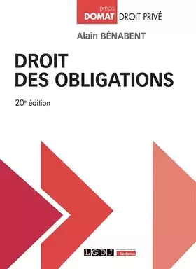Couverture du produit · Droit des obligations