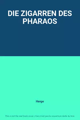 Couverture du produit · DIE ZIGARREN DES PHARAOS
