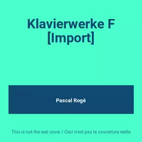 Couverture du produit · Klavierwerke F [Import]
