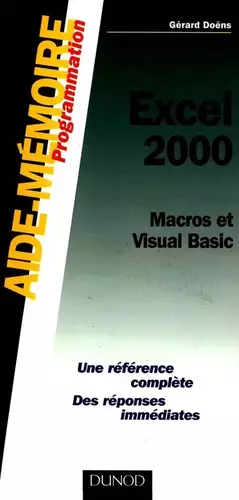 Couverture du produit · Aide-mémoire Excel 2000 : Macros et Visual Basic