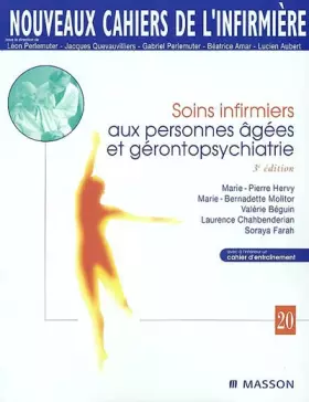 Couverture du produit · Nouveaux cahiers de l'infirmière, tome 20 : Soins infirmiers aux personnes âgées et gérontopsychiatrie