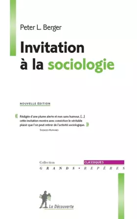 Couverture du produit · Invitation à la sociologie