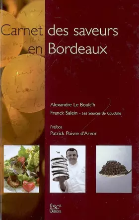 Couverture du produit · Carnet des saveurs en Bordeaux