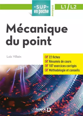 Couverture du produit · Mécanique du point