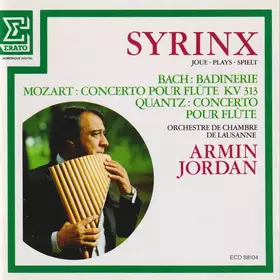Couverture du produit · Syrinx Plays Bach, Bandinaire / Mozart, Concerto Pour Flüte  KV 313 / Quantz, Concerto Pour Flüte 