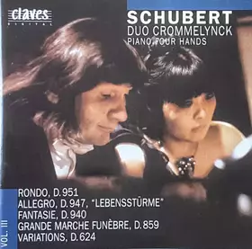 Couverture du produit · Piano Four Hands Vol. III: Rondo, D. 951 - Allegro, D. 947 "Lebenstürme" - Fantasie, D. 940 - Grande Marche Funèbre, D. 859 - V