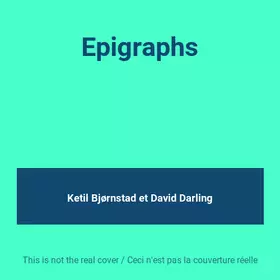 Couverture du produit · Epigraphs