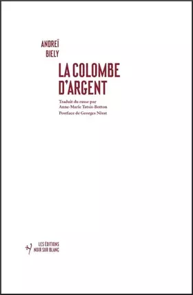 Couverture du produit · La colombe d'argent