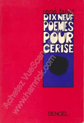 Couverture du produit · Dix-neuf poemes pour Cerise