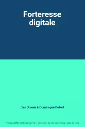 Couverture du produit · Forteresse digitale