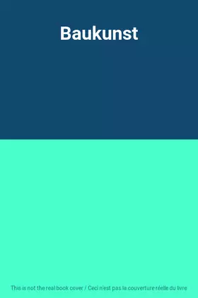 Couverture du produit · Baukunst