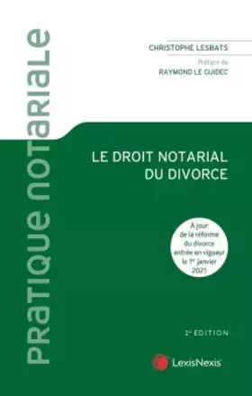 Couverture du produit · le droit notarial du divorce