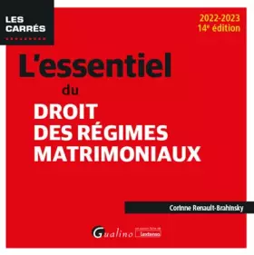 Couverture du produit · L'essentiel du droit des régimes matrimoniaux (2022-2023)