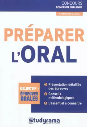Couverture du produit · Préparer l'oral aux concours de la fonction publique