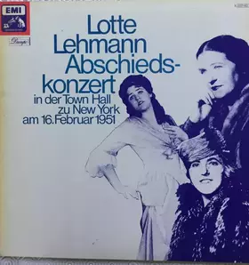 Couverture du produit · Abschiedskonzert In Der Town Hall Zu New York Am 16. Februar 1951