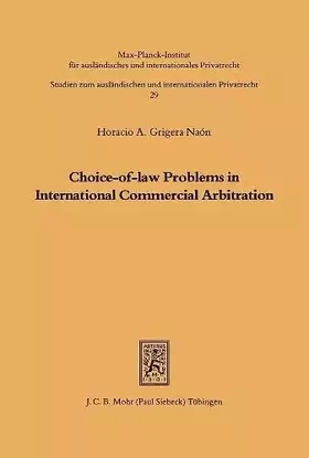Couverture du produit · Choice-of-law Problems in International Commercial Arbitration