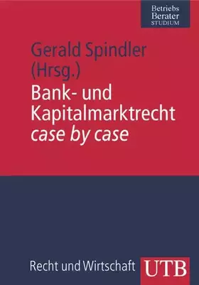 Couverture du produit · Bank und Kapitalmarktrecht case by case