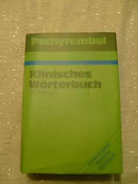 Couverture du produit · Pschyrembel Klinisches Wörterbuch