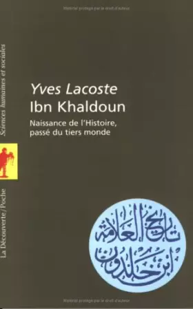Couverture du produit · Ibn Khaldoun: Naissance de l'Histoire, passé du tiers monde