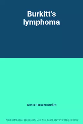 Couverture du produit · Burkitt's lymphoma