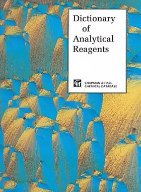Couverture du produit · Dictionary of Analytical Reagents
