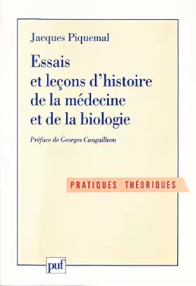 Couverture du produit · Essais et leçons d'histoire de la médecine et de la biologie