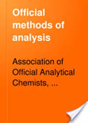 Couverture du produit · Official Methods of Analysis of Aoac International, 1990