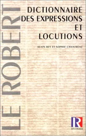 Couverture du produit · Dictionnaire des expressions et locutions, 2e édition