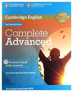 Couverture du produit · Complete Advanced Student's Book with Answers with CD-ROM.