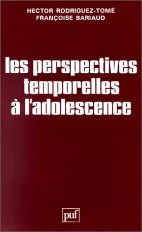 Couverture du produit · Les Perspectives temporelles à l'adolescence