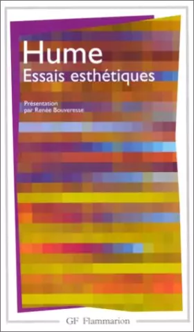 Couverture du produit · Essais esthétiques