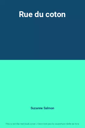 Couverture du produit · Rue du coton