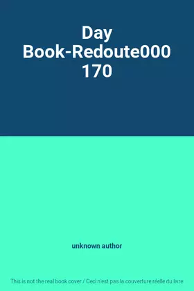 Couverture du produit · Day Book-Redoute000 170
