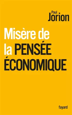 Couverture du produit · Misère de la pensée économique