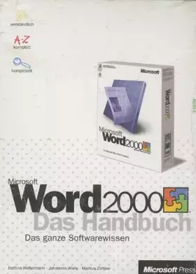 Couverture du produit · Microsoft Word 2000, Das Handbuch