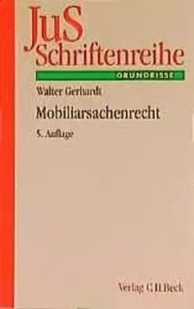 Couverture du produit · JuS-Schriftenreihe, H.40, Mobiliarsachenrecht: Besitz, Eigentum, Pfandrecht
