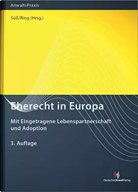 Couverture du produit · Eherecht in Europa: mit Eingetragene Lebenspartnerschaft und Adoption
